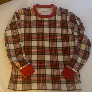 Hanna Anderson Plaid Long John Holiday Shirt